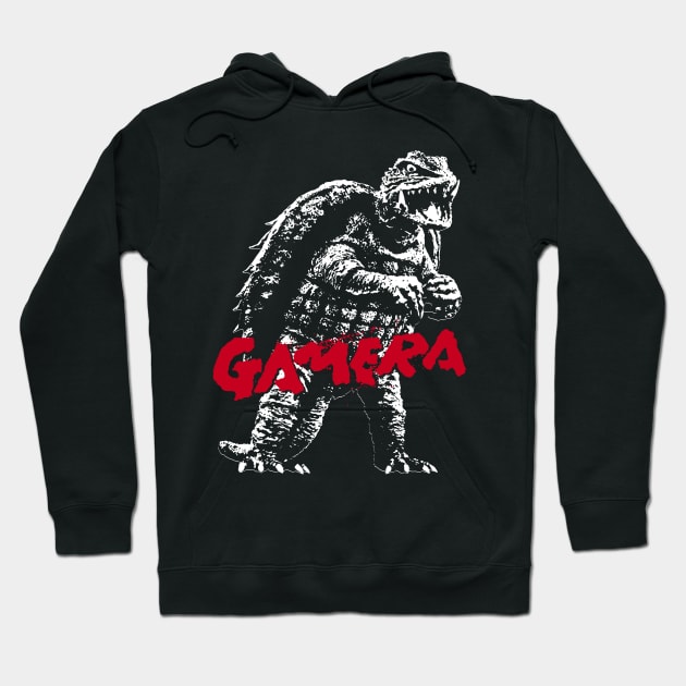 GAMERA - 58 years (front/back print 4 dark tees) Hoodie by KERZILLA